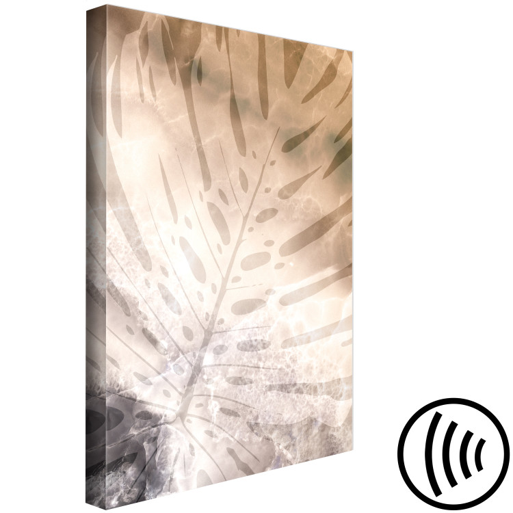 Canvas The hum of monstera - an abstraction of the sea and monstera leaves 121901 additionalImage 6