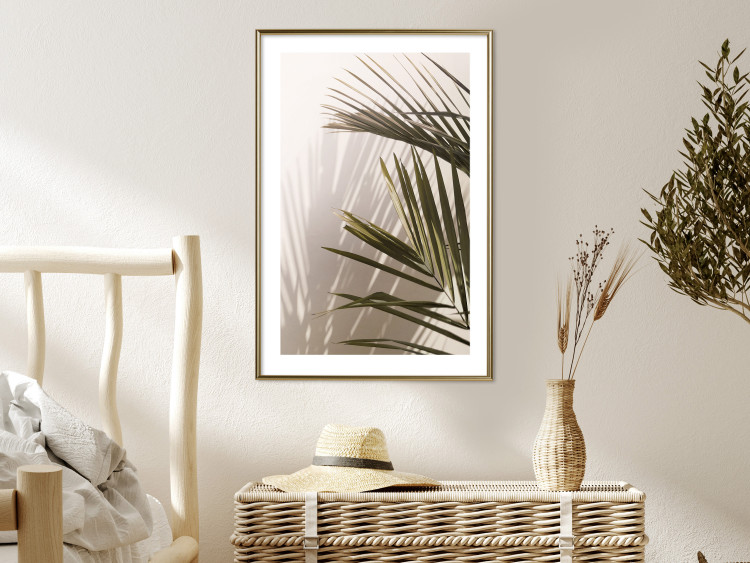 Poster Palm Leaves - Sunny View With a Peaceful Play of Shade and Light 145301 additionalImage 15