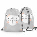 Backpack Beauty of a cat - white and ash-grey design with the caption 'Pretty' 147601 additionalThumb 2