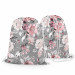 Backpack Pastel bouquet - subtle flowers in shades of grey and pink 147701 additionalThumb 3