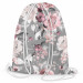 Backpack Pastel bouquet - subtle flowers in shades of grey and pink 147701