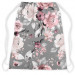 Backpack Pastel bouquet - subtle flowers in shades of grey and pink 147701 additionalThumb 2