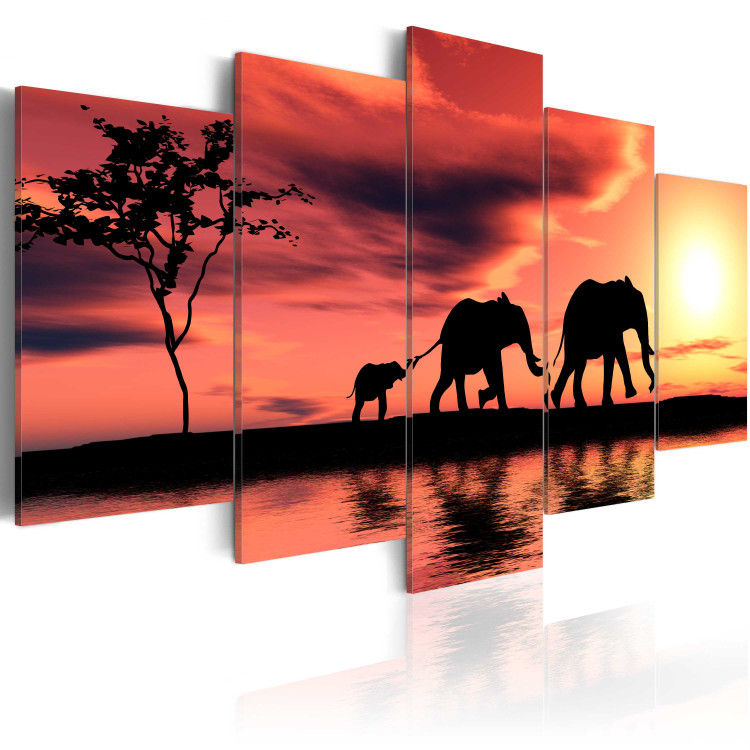 Canvas African elephants family 58801 additionalImage 2