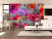 Wall Mural Painted poppies - artistic red flowers in a meadow in watercolour style 64401