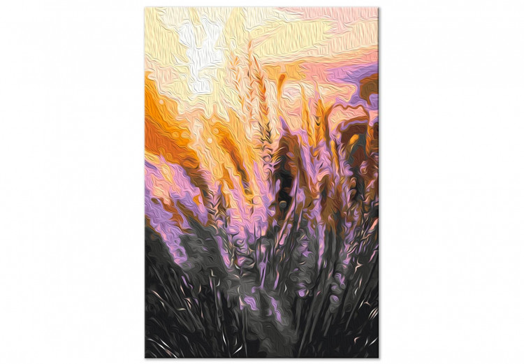 Paint by Number Kit Romantic Meadow - Delicate Golden Grass at Sunset 145211 additionalImage 3