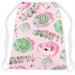 Backpack Living stucco - graphic composition of succulents in shades of pink 147411 additionalThumb 2
