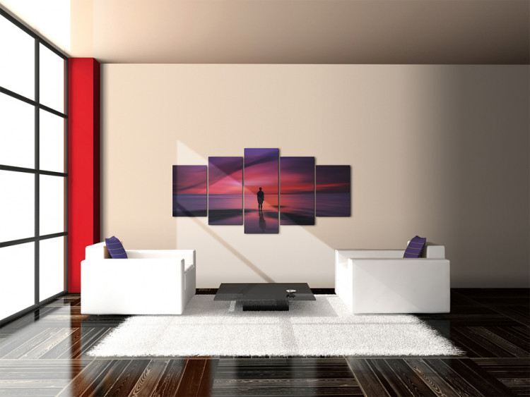 Canvas A man admiring the sunset 55511 additionalImage 3