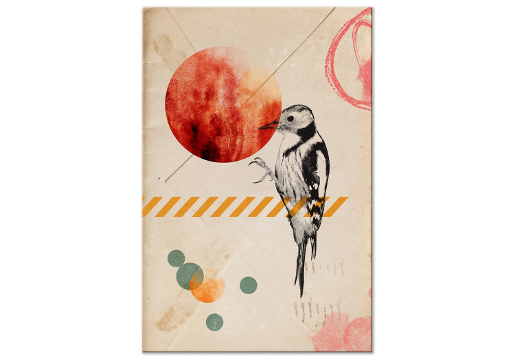 Canvas Bird Mail (1 Part) Vertical 131621