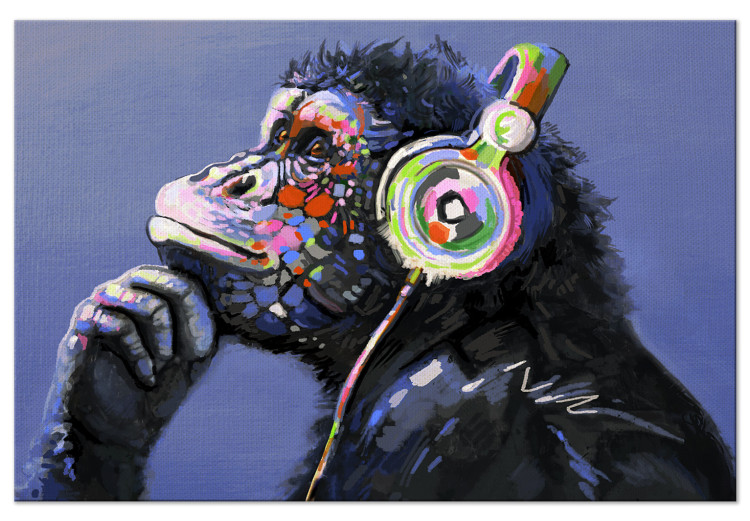 Canvas Musical Monkey (1 Part) Wide 132421