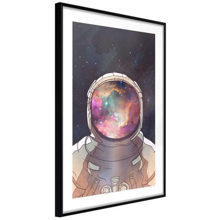 Poster Stellar Explorer - colorful abstraction with an astronaut against a cosmic background 137521 additionalImage 6