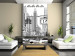 Wall Mural New York USA - black outline of city architecture on white background 96821