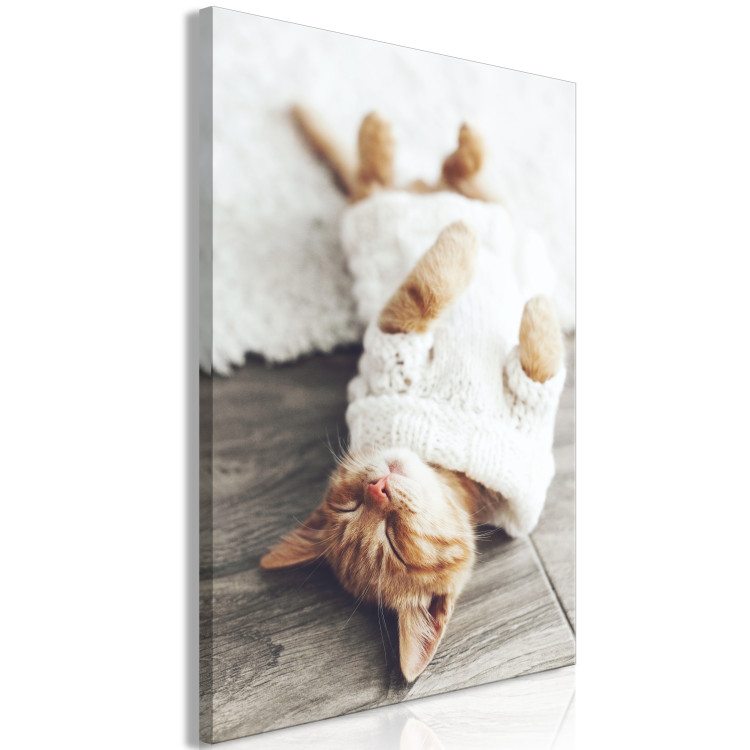 Canvas Lazy Cat (1 Part) Vertical 124431 additionalImage 2