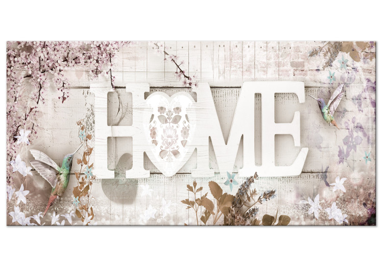 Large Canvas Home and Hummingbirds - Beige II [Large Format] 137631