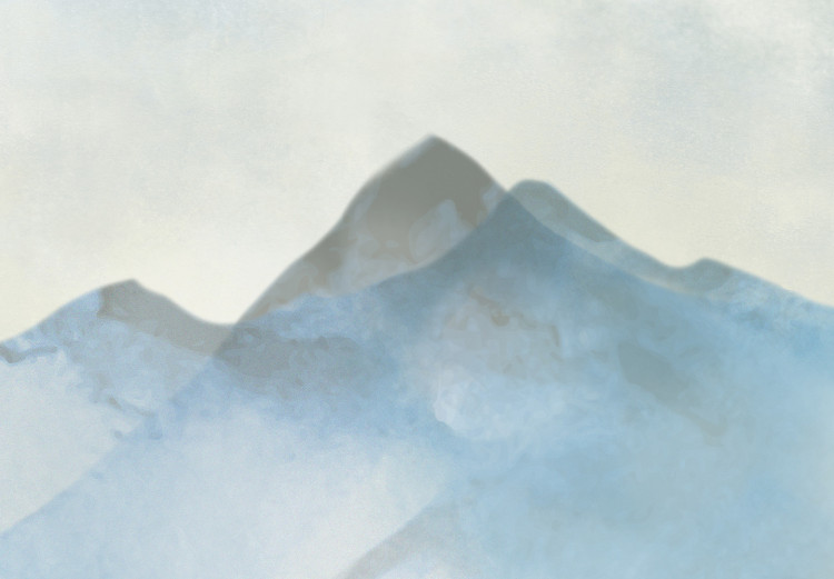 Wall Mural Winter in the mountains - landscape of peaks covered with snow and fog 138831 additionalImage 4