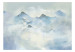 Wall Mural Winter in the mountains - landscape of peaks covered with snow and fog 138831 additionalThumb 1