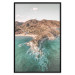 Poster Turquoise Cliff - Sunny Shore Landscape With Mountains, Beach and Sea 145231 additionalThumb 17