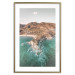 Poster Turquoise Cliff - Sunny Shore Landscape With Mountains, Beach and Sea 145231 additionalThumb 18