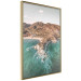 Poster Turquoise Cliff - Sunny Shore Landscape With Mountains, Beach and Sea 145231 additionalThumb 5