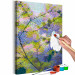Paint by Number Kit View From the Window - Twigs With Small Green, Purple and Pink Leaves 146231 additionalThumb 4
