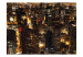 Wall Mural Urban Architecture at Night - panorama of tall Chicago skyscrapers at night 59731 additionalThumb 1