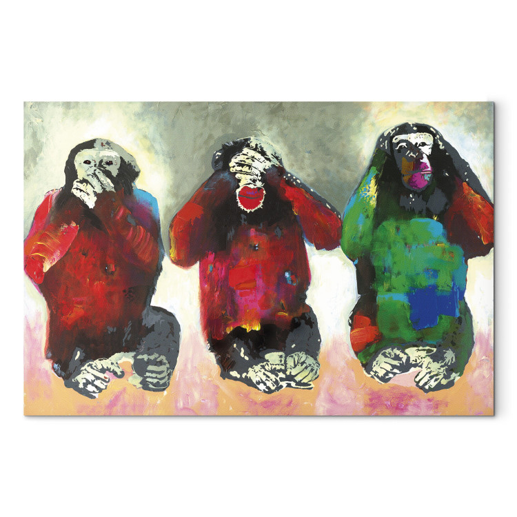 Canvas Three Wise Monkeys 88931 additionalImage 7