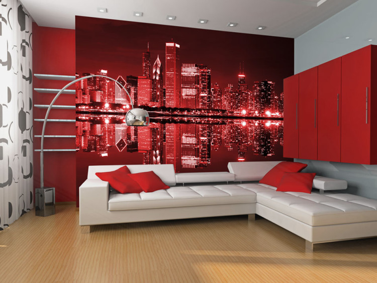 Wall Mural Wine-colored Chicago 97231