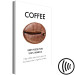 Canvas Coffee power - motif with grain and quote on a white background 123341 additionalThumb 6