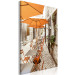 Canvas Italian Cafe - a photo of a narrow streets with tables and umbrellas 135841 additionalThumb 2