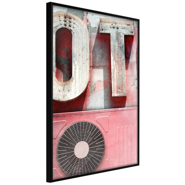 Poster Breeze of the City - A Photo of the Air Conditioner and Neon in Pink Colors 144341 additionalImage 4