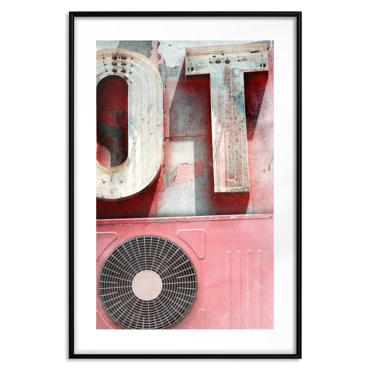 Poster Breeze of the City - A Photo of the Air Conditioner and Neon in Pink Colors 144341 additionalImage 15
