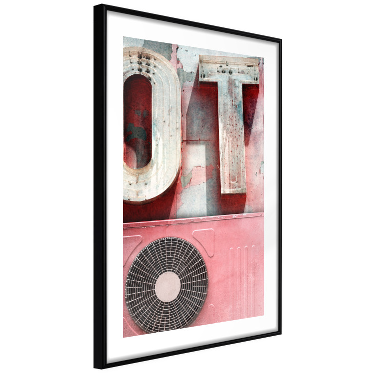 Poster Breeze of the City - A Photo of the Air Conditioner and Neon in Pink Colors 144341 additionalImage 5