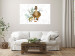 Canvas Family of Ducks - Cute Painted Animals and Plants Background in Splashes 145741 additionalThumb 3