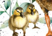 Canvas Family of Ducks - Cute Painted Animals and Plants Background in Splashes 145741 additionalThumb 5