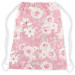 Backpack Rose embrace - a delicate floral pattern in shades of pastel pink 147641 additionalThumb 2