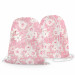 Backpack Rose embrace - a delicate floral pattern in shades of pastel pink 147641 additionalThumb 3