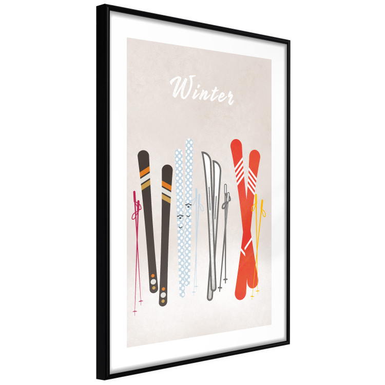 Poster Winter Madness - Illustration of Models of Skis 148041 additionalImage 5