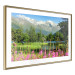 Poster Spring in the Alps - spring landscape of green trees against a lake 126251 additionalThumb 7