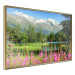 Poster Spring in the Alps - spring landscape of green trees against a lake 126251 additionalThumb 12