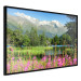 Poster Spring in the Alps - spring landscape of green trees against a lake 126251 additionalThumb 11