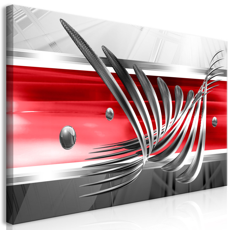 Large Canvas Silver Wings - Red II [Large Format] 132351 additionalImage 2