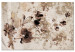 Canvas Floral fantasy - composition on a textural background in beige 137251