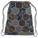 Backpack Floral geometry - hexagons and branches in dark colours 147351 additionalThumb 2