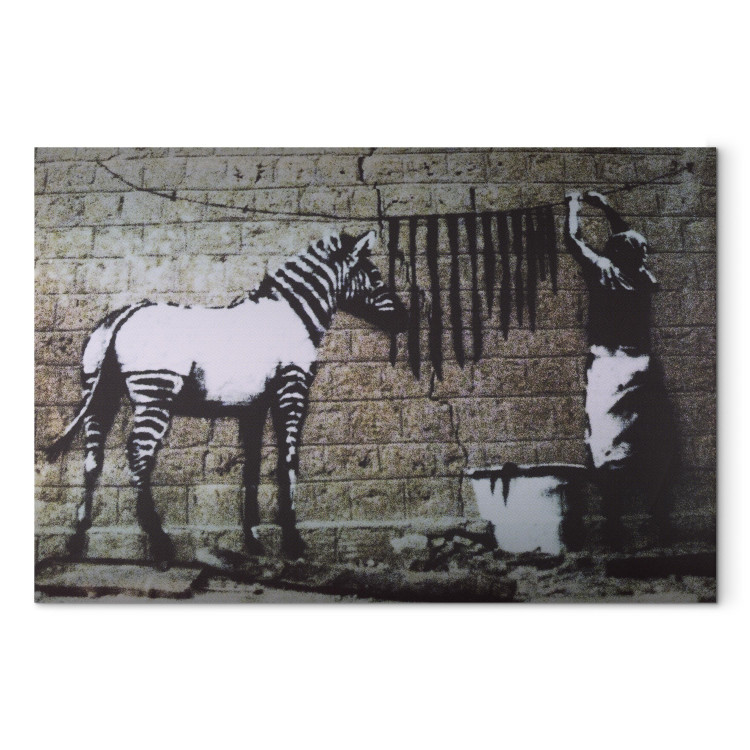 Canvas Zebra washing (Banksy) 58951 additionalImage 7