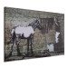 Canvas Zebra washing (Banksy) 58951 additionalThumb 2