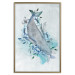 Poster Mrs. Whale - aquatic creature amidst plants on a white background 135361 additionalThumb 20