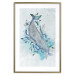 Poster Mrs. Whale - aquatic creature amidst plants on a white background 135361 additionalThumb 7