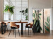 Room Divider Harmony of Nature (3-piece) - Green plants in scandiboho style 136561 additionalThumb 2