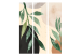 Room Divider Harmony of Nature (3-piece) - Green plants in scandiboho style 136561 additionalThumb 3