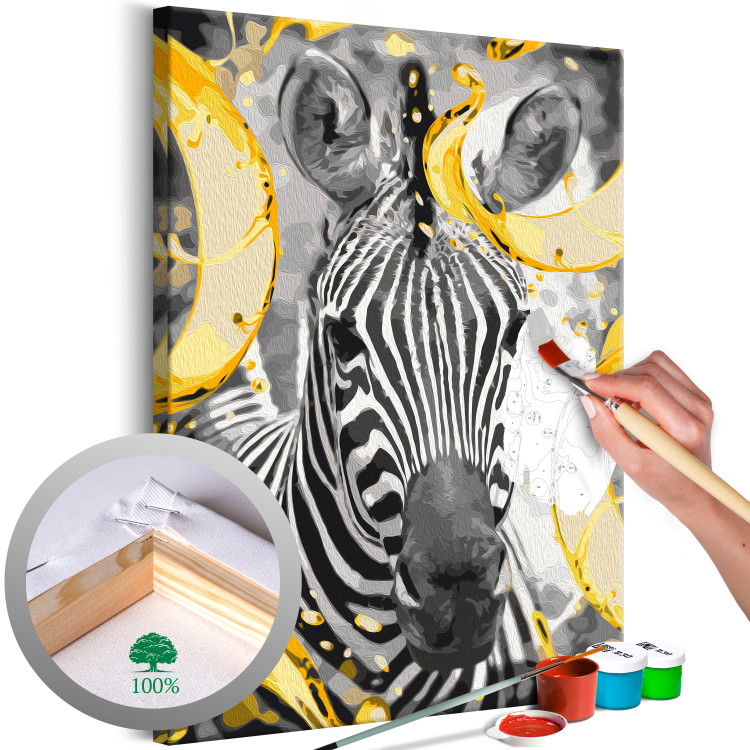 Paint by Number Kit Radiant Zebra 142761