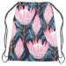 Backpack Fabulous buds - composition with pink flowers on a dark background 147361 additionalThumb 2